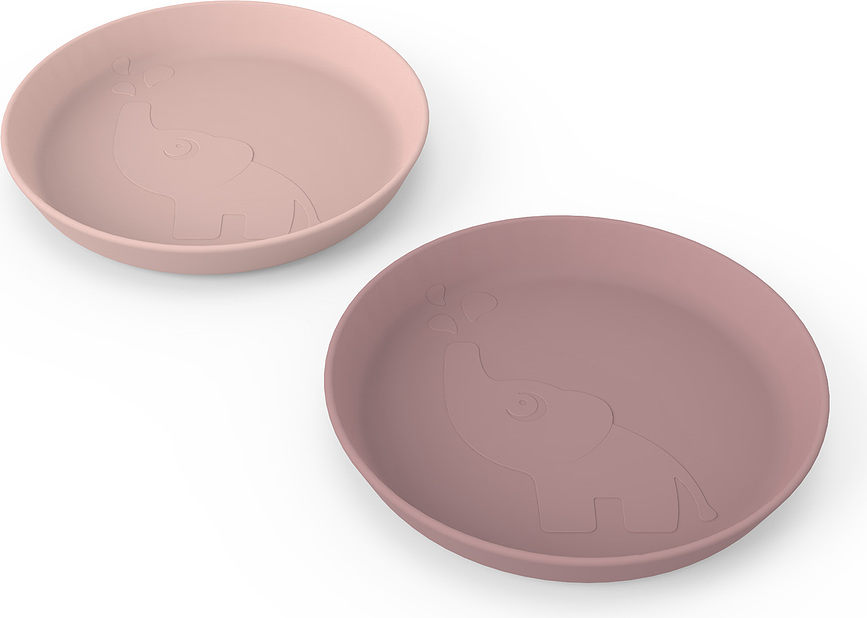 Platos Kiddish Elphee, coral y arena, 2 unidades