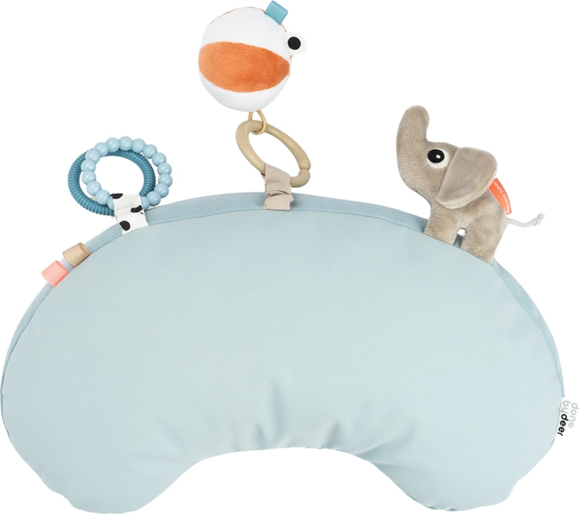 Coussin d'éveil tummy time playground bleu