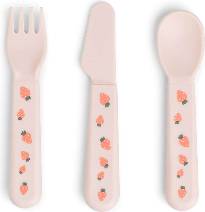 Posate per bambini Foodie Tiny Farm, set da 3 pezzi