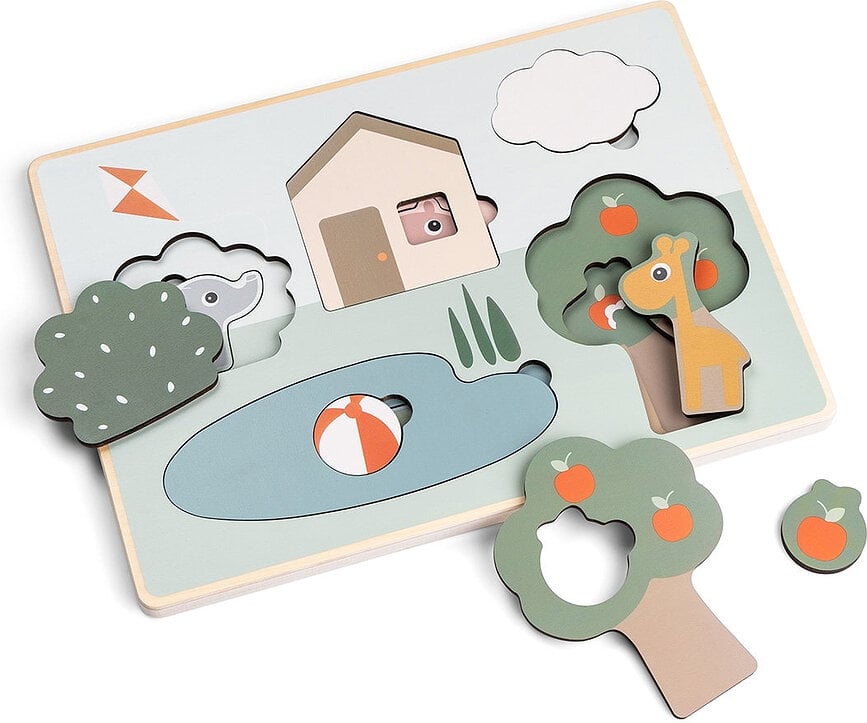 Puzzle a strati Deer Friends, 12 pezzi
