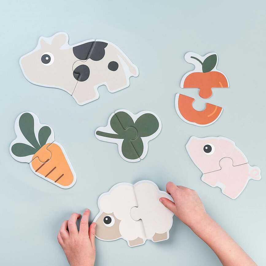 Puzzle Tiny Farm 6 szt.