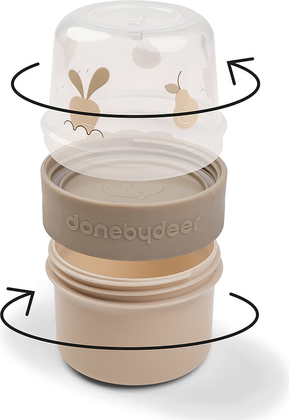 Contenedor para snacks reversible Birdee, talla S, verde