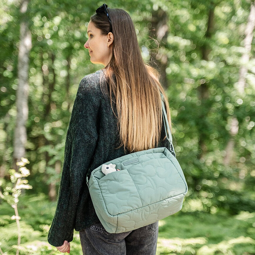 Sac à langer Done By Deer matelassé beige