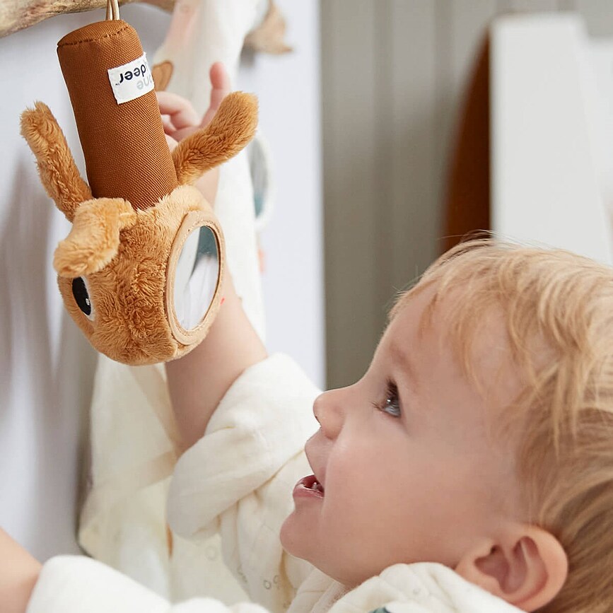 Sea Jelly Κρεμαστό Παιχνίδι, Μέδουσα, αισθητηριακό, ροζ, με καθρέφτη