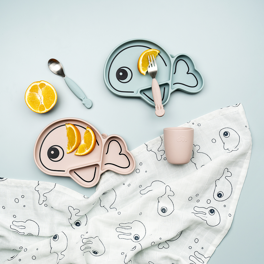 Sea Yummy Παιδικά Μαχαιροπίρουνα, ροζ, 2 τμχ