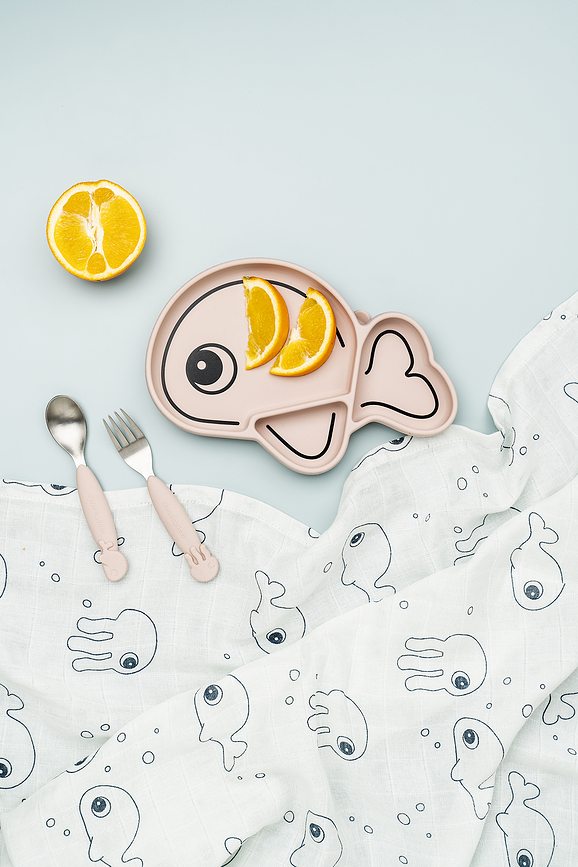 Sea Yummy Παιδικά Μαχαιροπίρουνα, ροζ, 2 τμχ