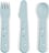 Set de Cubiertos infantiles Foodie Happy Dots, azul, 3 piezas