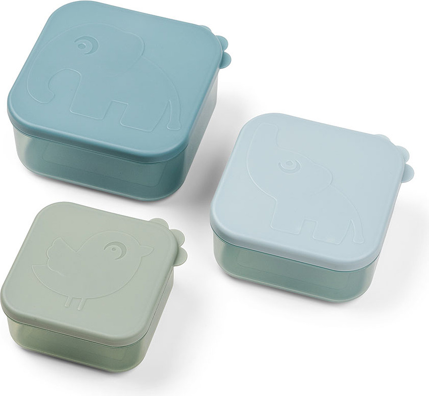 Set de Recipientes para Snacks Deer Friends Elphee & Birdee, 3 unidades