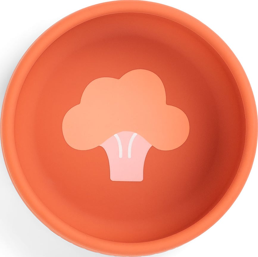 Set de Vajilla infantil Done by Deer, naranja, Set de 3 piezas