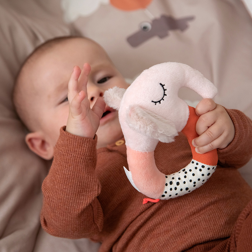 Sonajero sensorial Elphee, azul