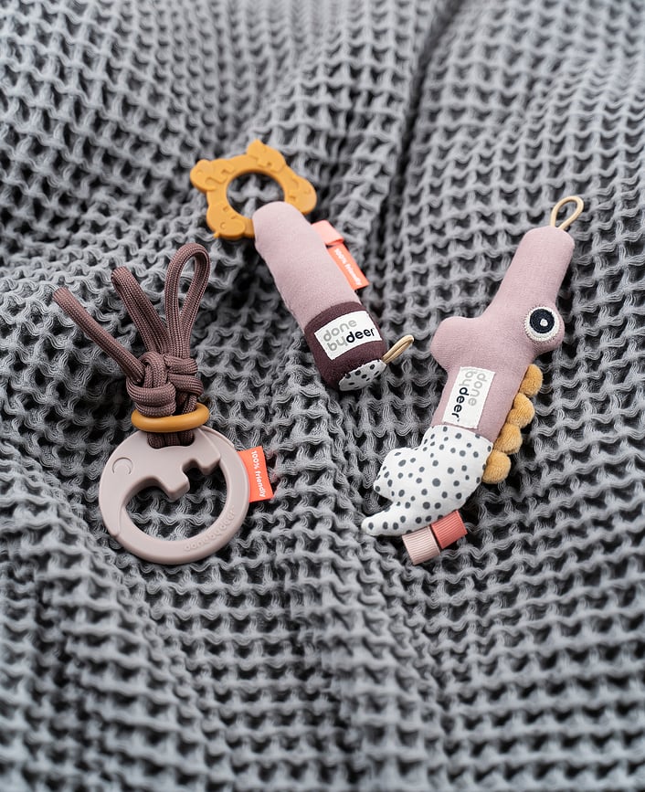 Sonajeros Tiny, azules, 3 unidades