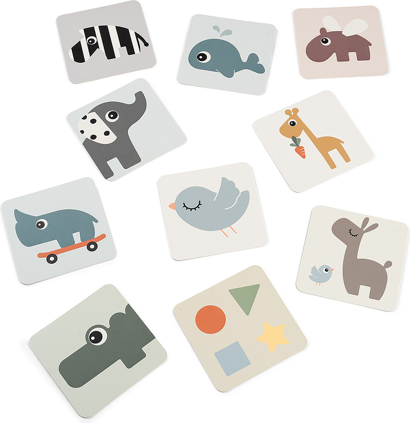 Tarjetas de alto contraste Elphee, 10 unidades