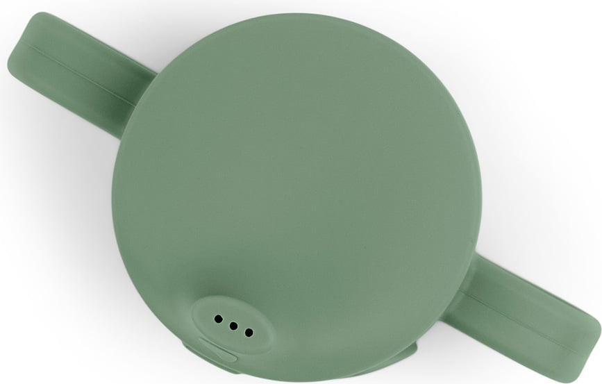 Vaso infantil Peekaboo Elphee, verde, con tapa