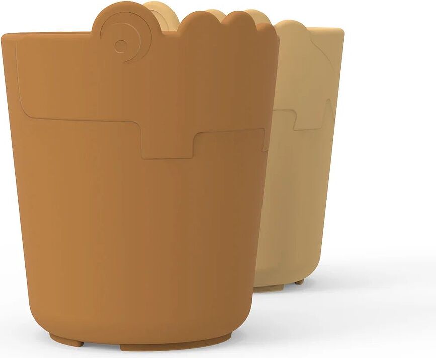 Tazas infantiles Kiddish Croco, rosas, Pack de 2