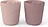 Tazas infantiles Kiddish Croco, rosas, Pack de 2