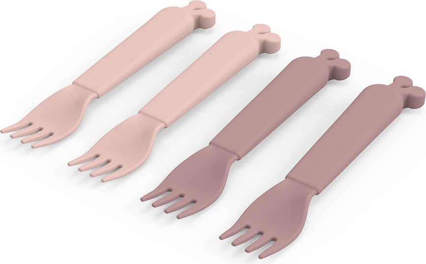 Tenedores infantiles Kiddish Raffi, azules, 4 unidades