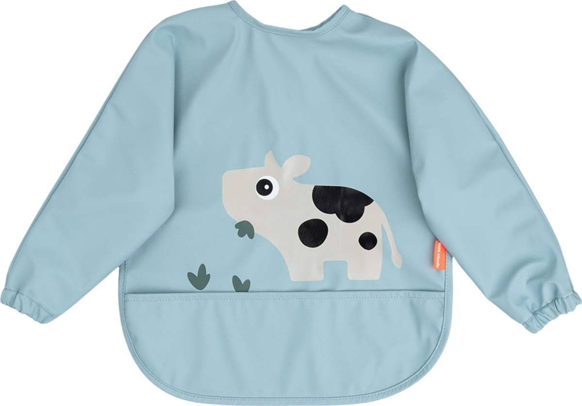Tiny Farm Ärmel-Lätzchen 6-18 m blau