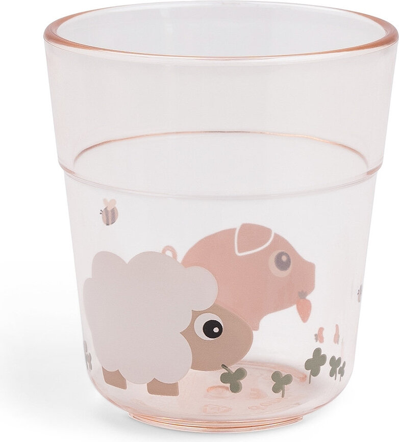 Tiny Farm barnmugg 220 ml, rosa