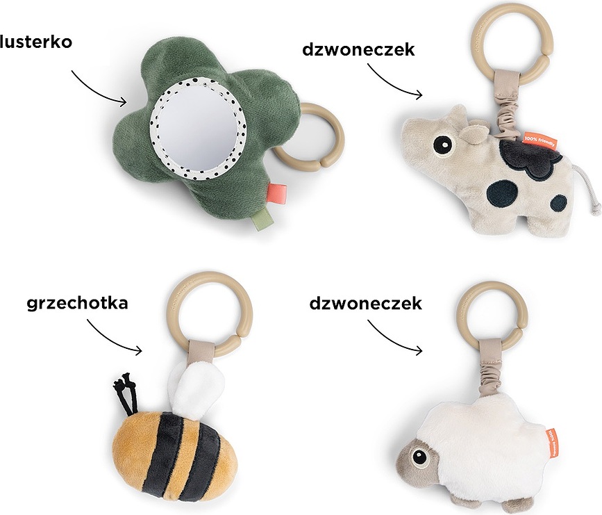 Tiny Farm Εκπαιδευτικό Χαλάκι, ροζ πούδρας