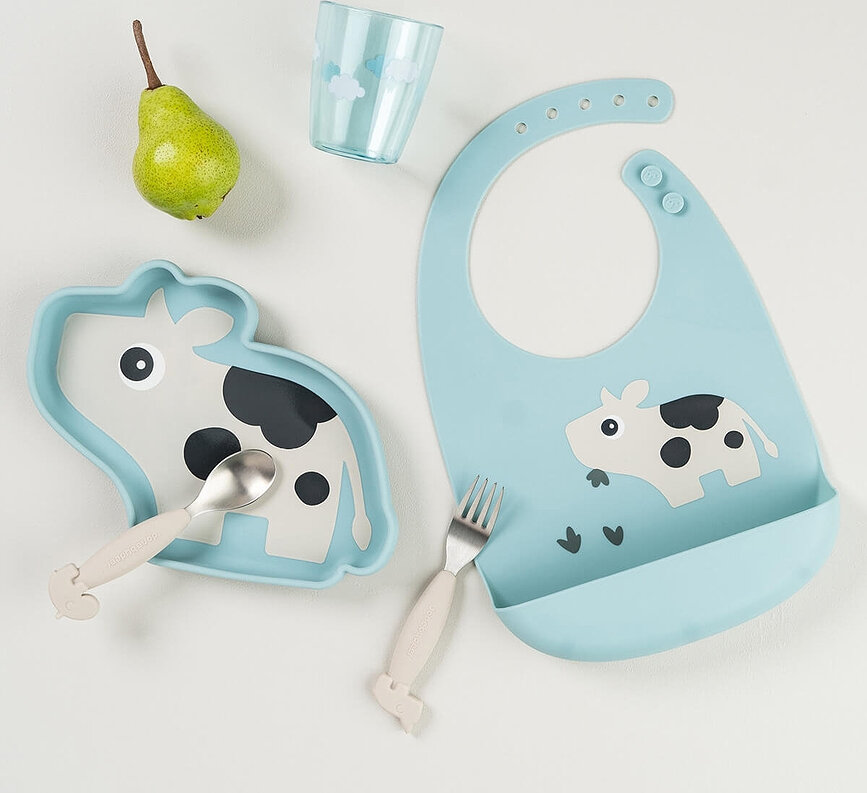 Tiny Farm Sheepy haklapp med ficka, beige