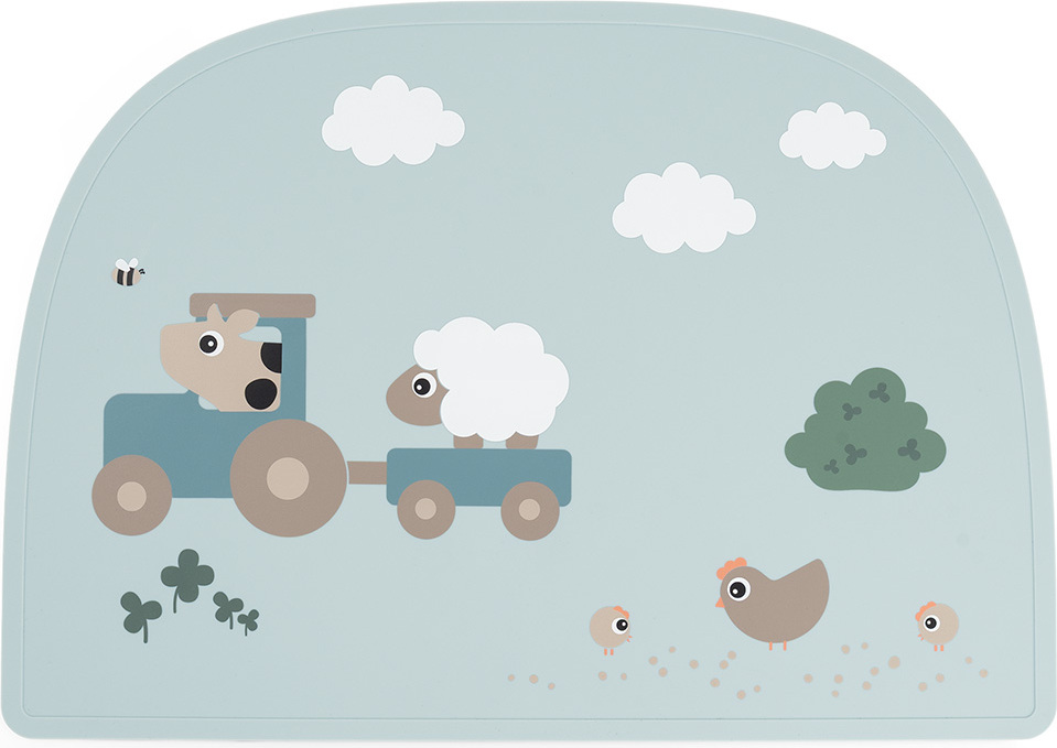 Tiny Farm Platzset 38 x 27 cm, blau