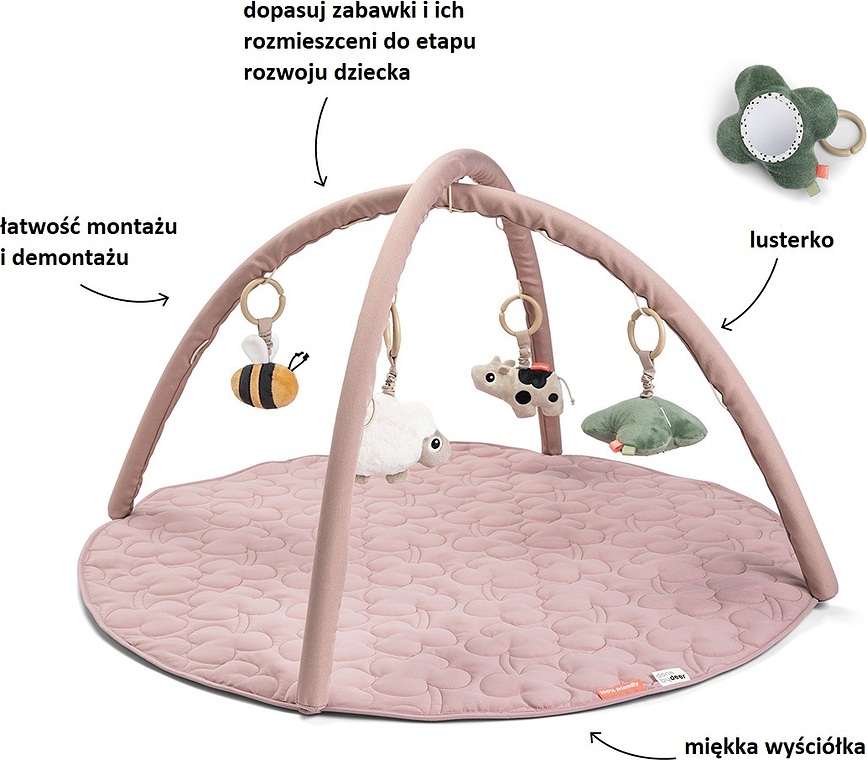 Tiny Farm Podloga za igru puder roza
