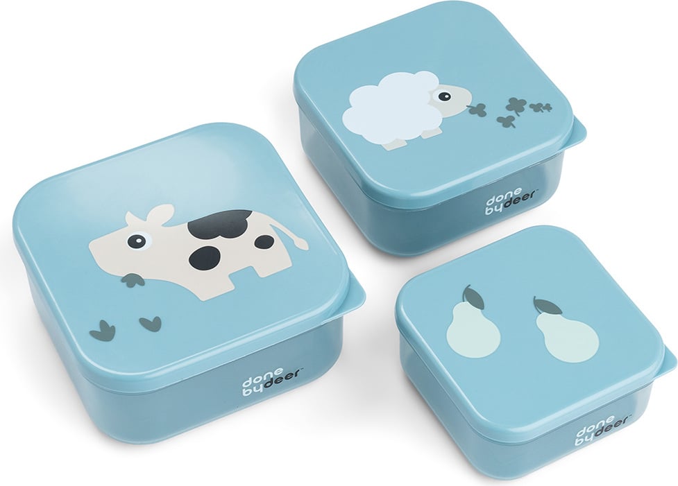Tiny Farm Snackboxen, blau, 3 St.