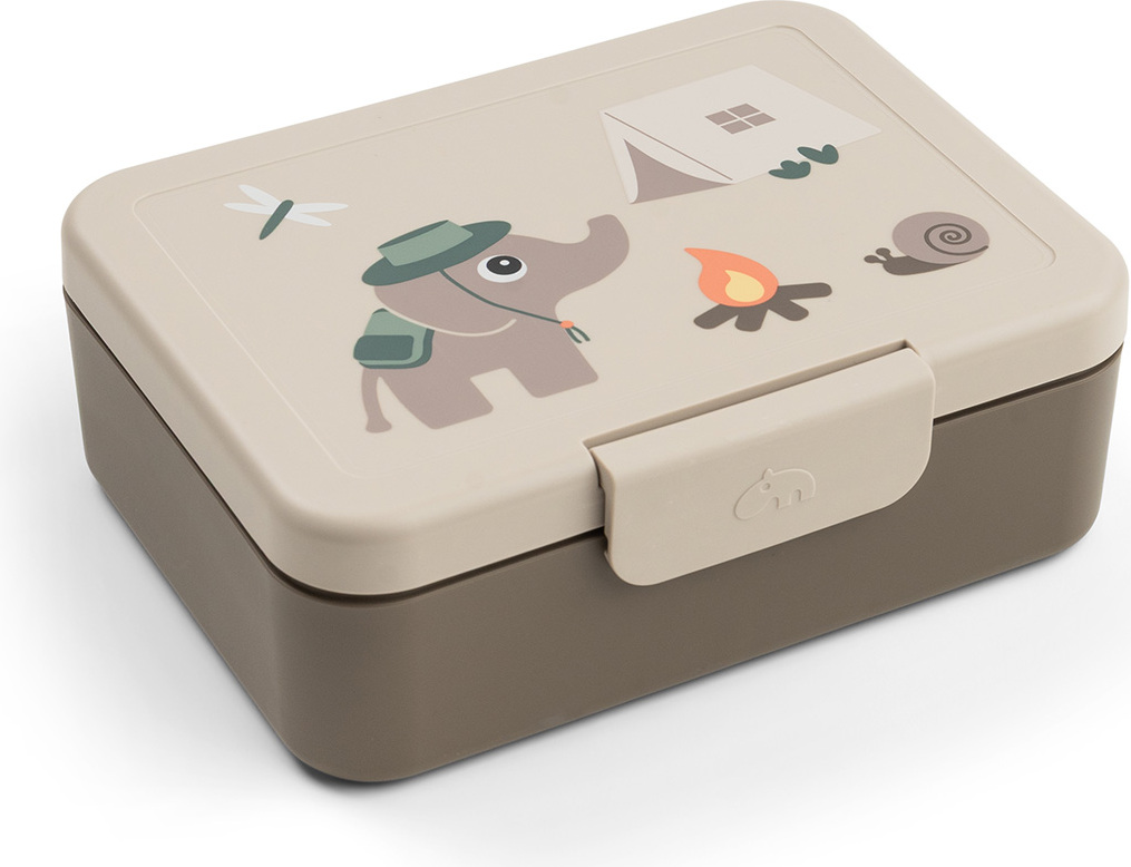 Tiny Trails Kinder-Lunchbox mit Fächern, sandfarben