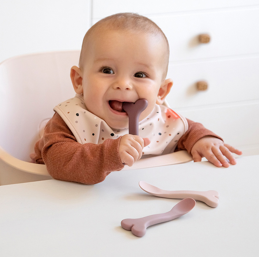 Wally Žličice dječje silikonske plave 3 kom.