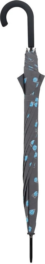 Hit Long automatische paraplu met stippen, marineblauw