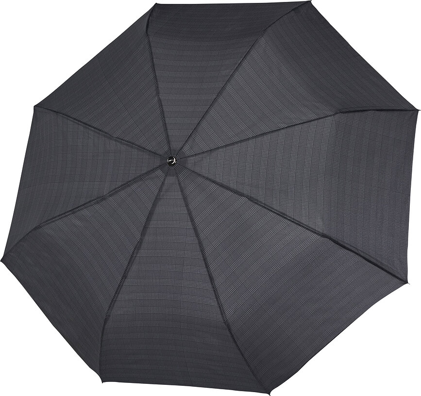 Carbon Magic XM Parapluie, à carreaux, gris