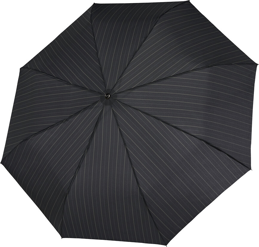 Carbon Magic XM Parapluie à rayures, noir