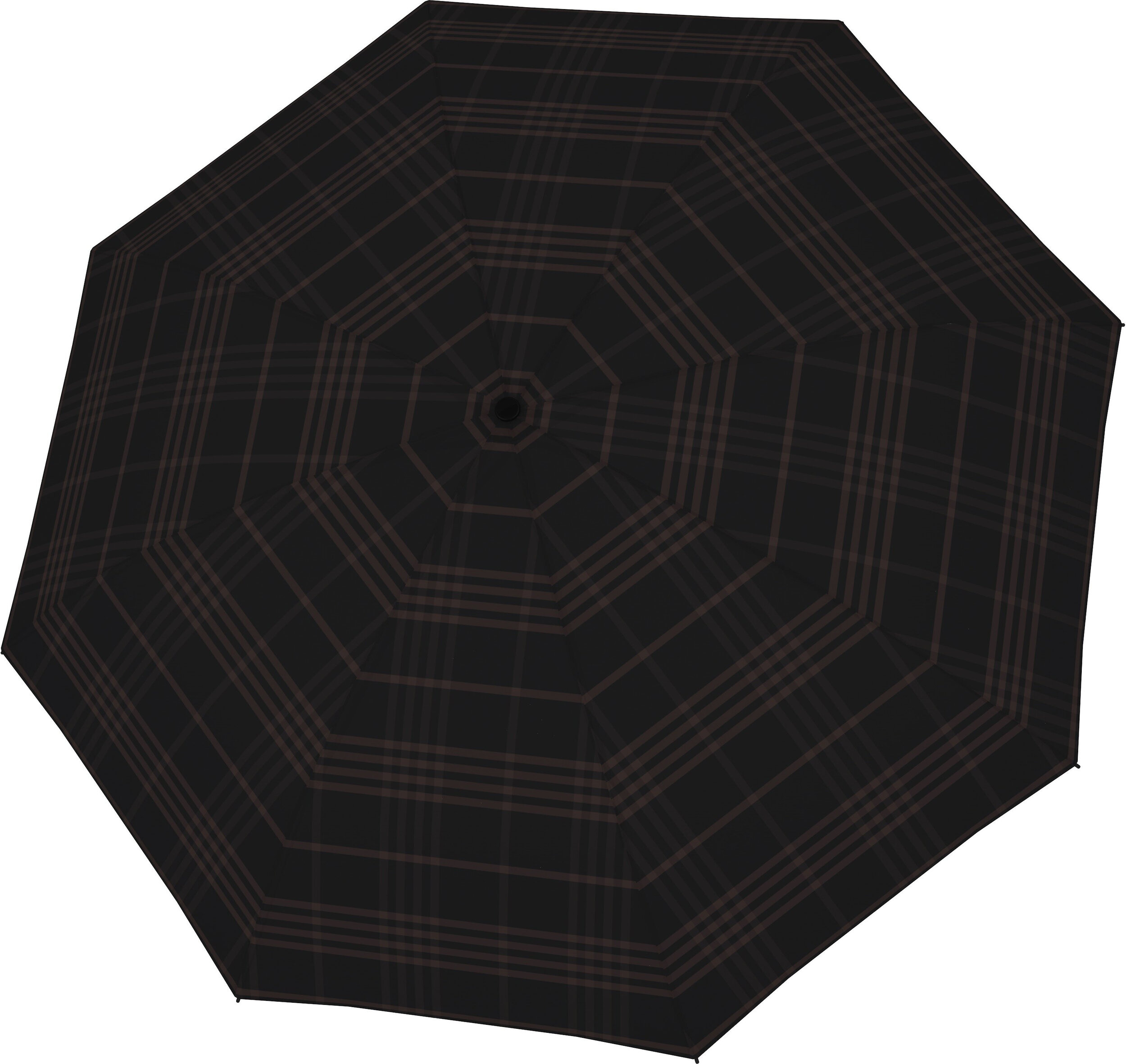 Regenschirme und Schirme Carbonsteel Long Automatik-Regenschirm, Kariert, Schwarz
