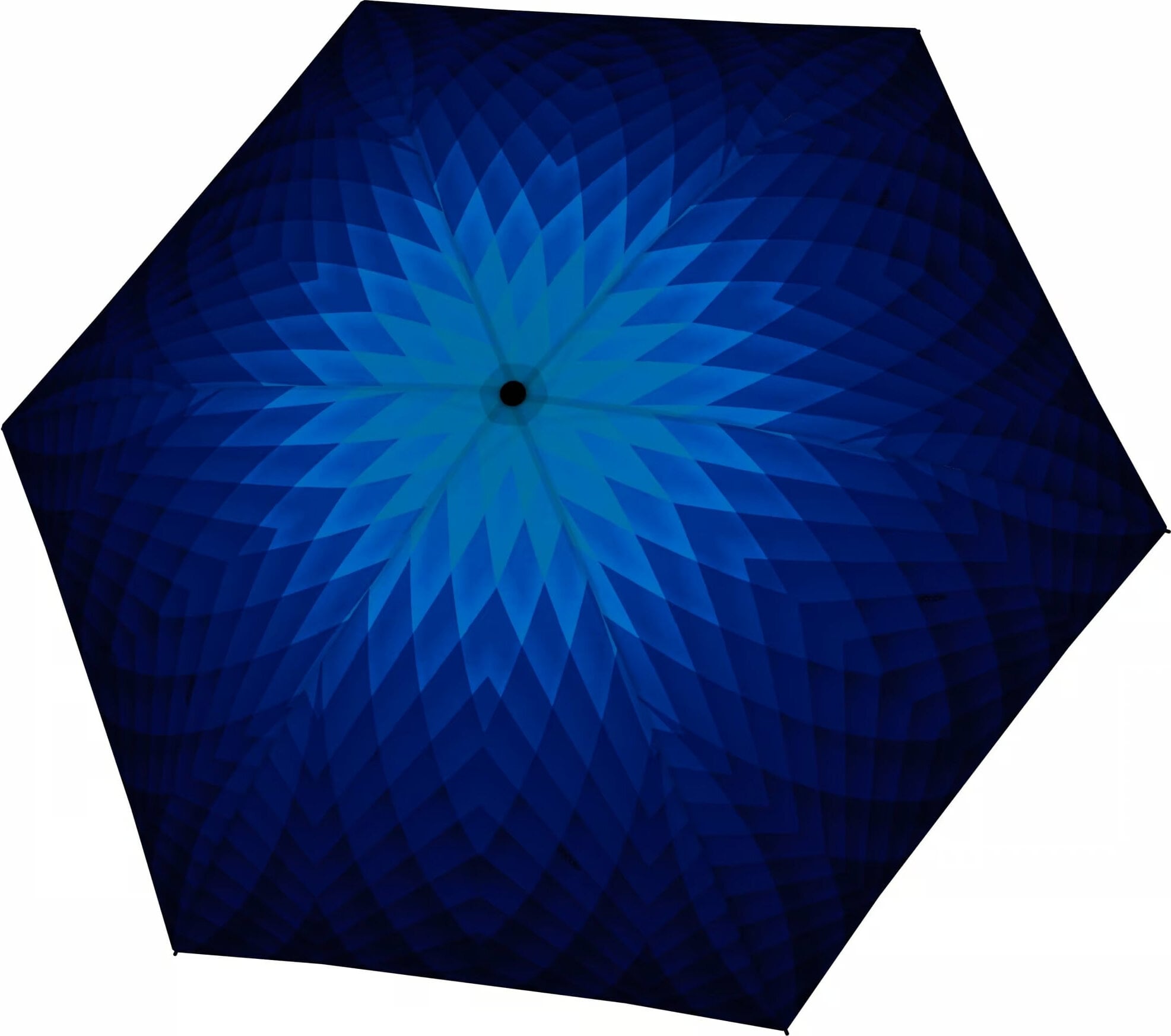 Carbonsteel Mini Regenschirm, blau