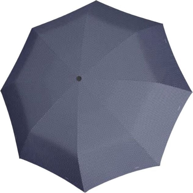 Carbonsteel Mini Taschenschirm, gepunktet, blau