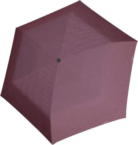 Carbonsteel Mini Taschenschirm gepunktet, lila