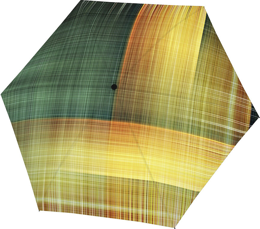 Carbonsteel Parapluie Mini, jaune et vert