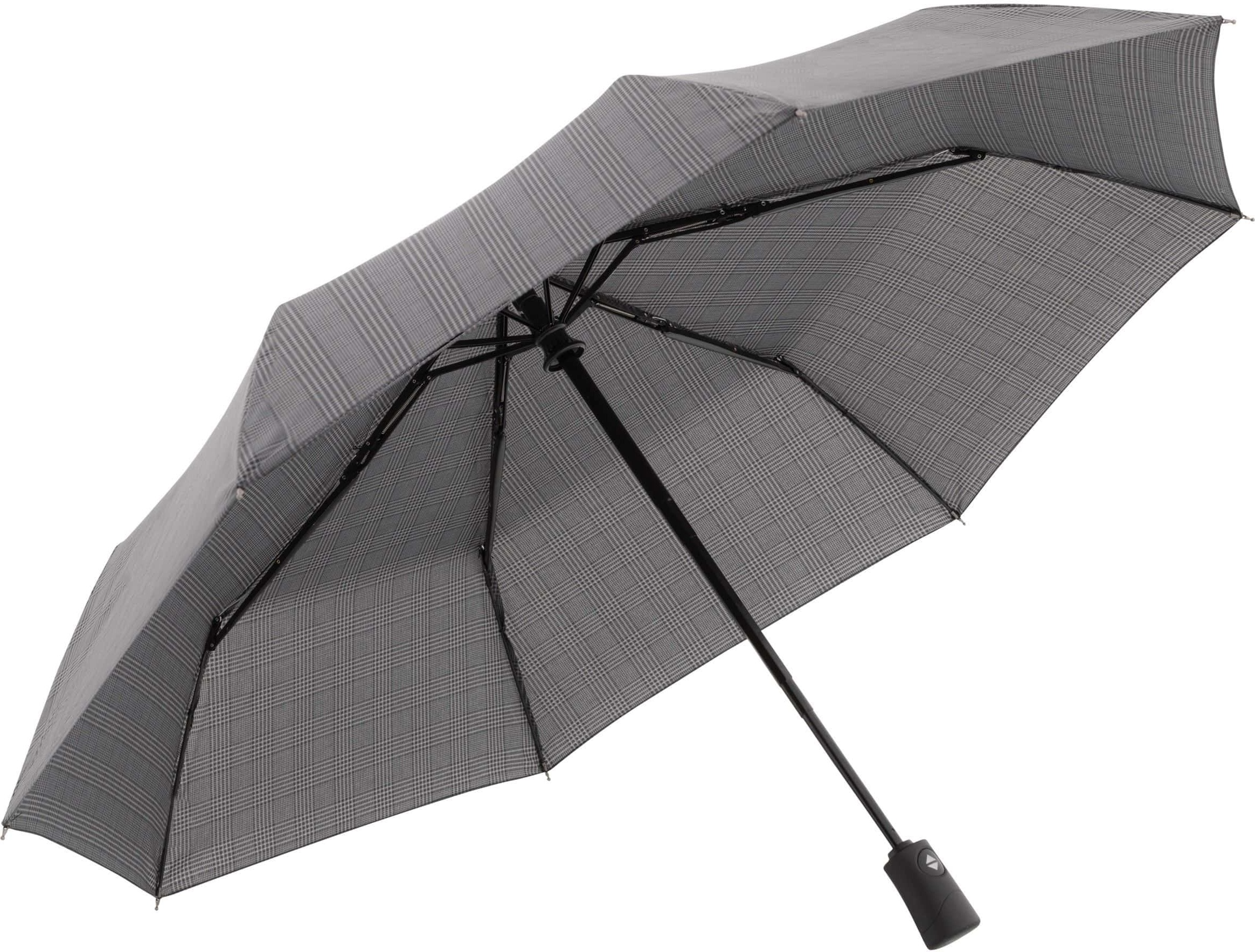 Doppler Magic Strong - Ombrello Da Uomo Automatico, Tetto Nero, Manico In Legno, 10 Stecche, Apertura Automatica, 98 Cm