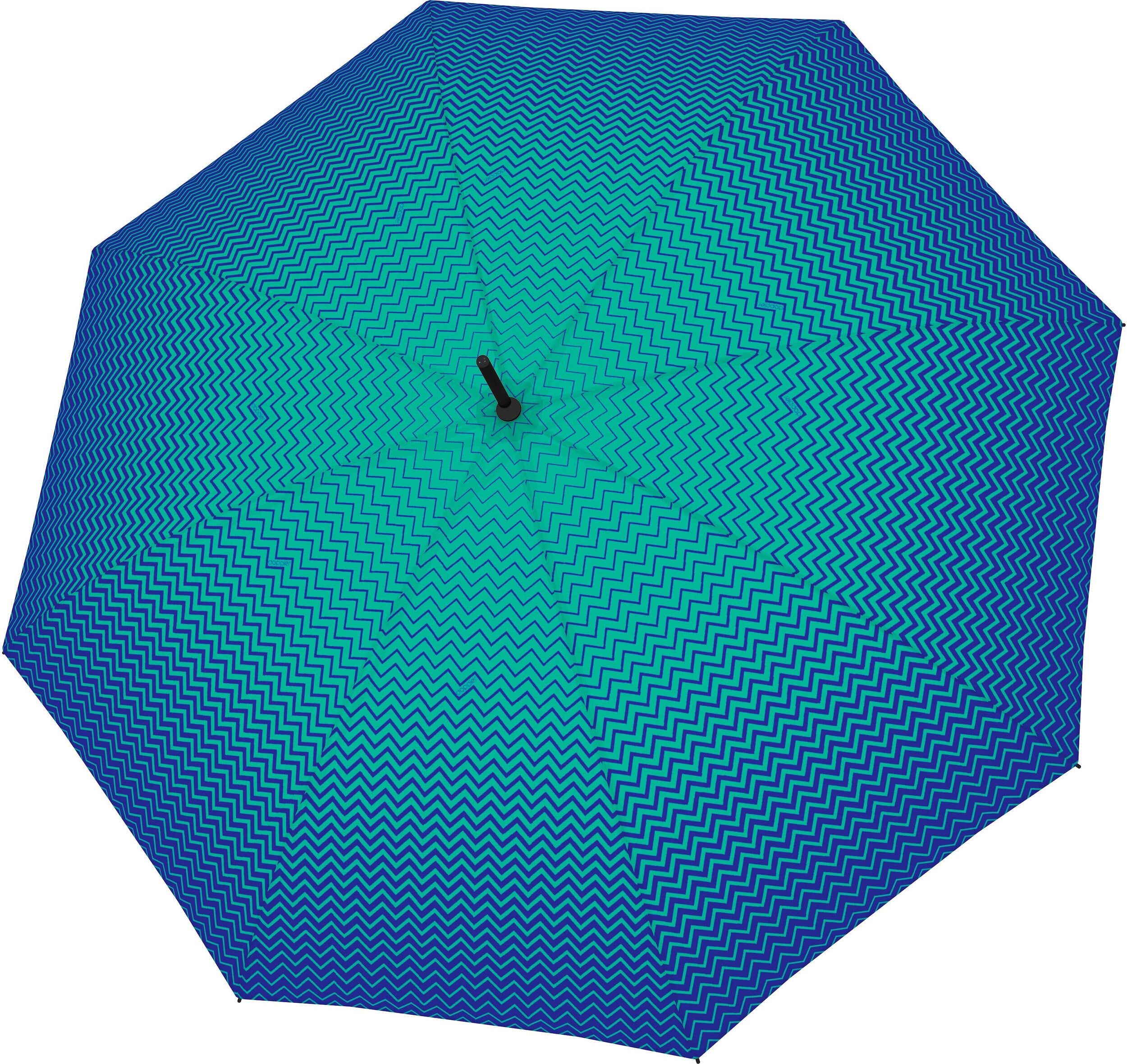 Fiber Flex Long Automatik Regenschirm, blau