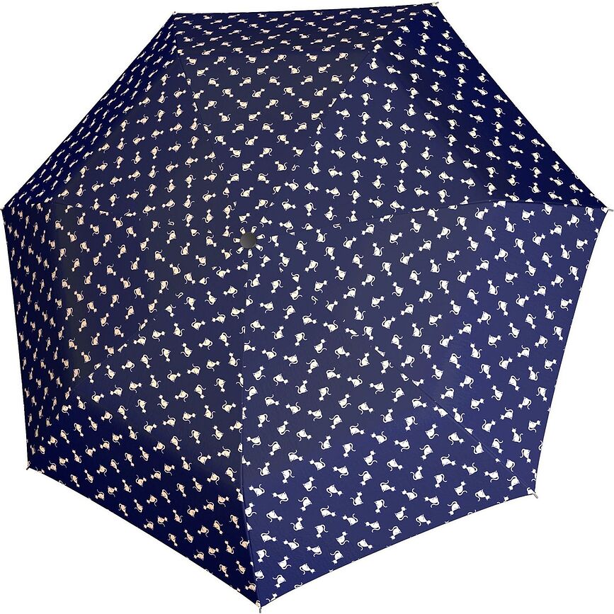 Fiber Fun Parapluie, motif chats, bleu