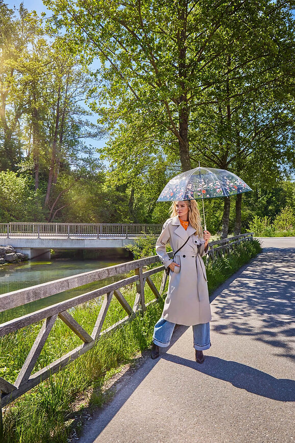 Fiber Long Parapluie automatique, transparent