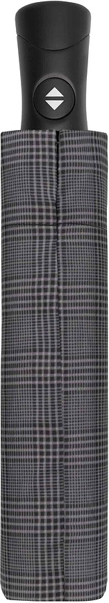 Fiber Magic Kišobran Superstrong sklopivi karirani sivi