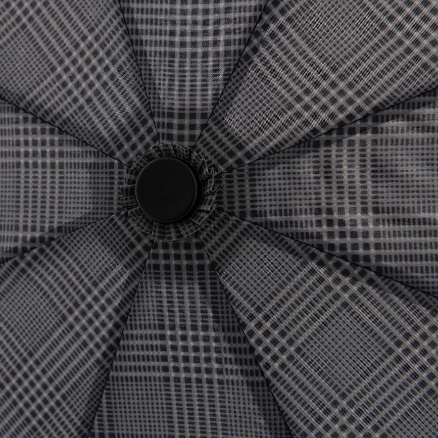 Fiber Magic Superstrong Parapluie Pliant, gris à carreaux