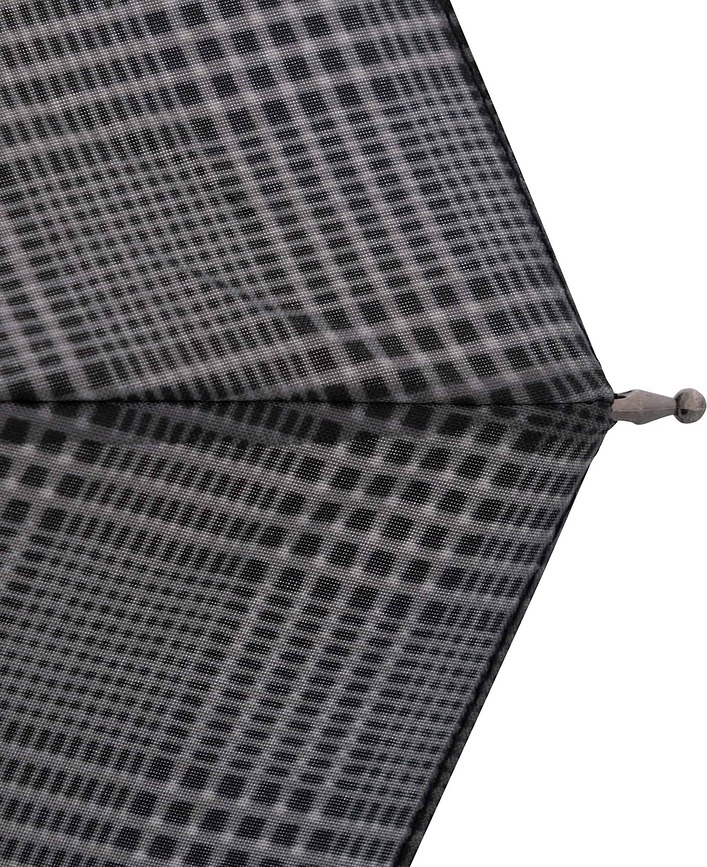 Fiber Magic Superstrong Parapluie Pliant, gris à carreaux