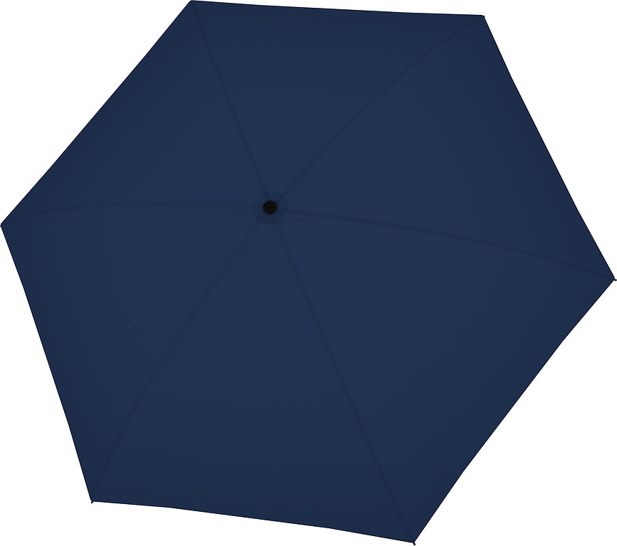 Fiber Micro Flat Parapluie, bleu marine