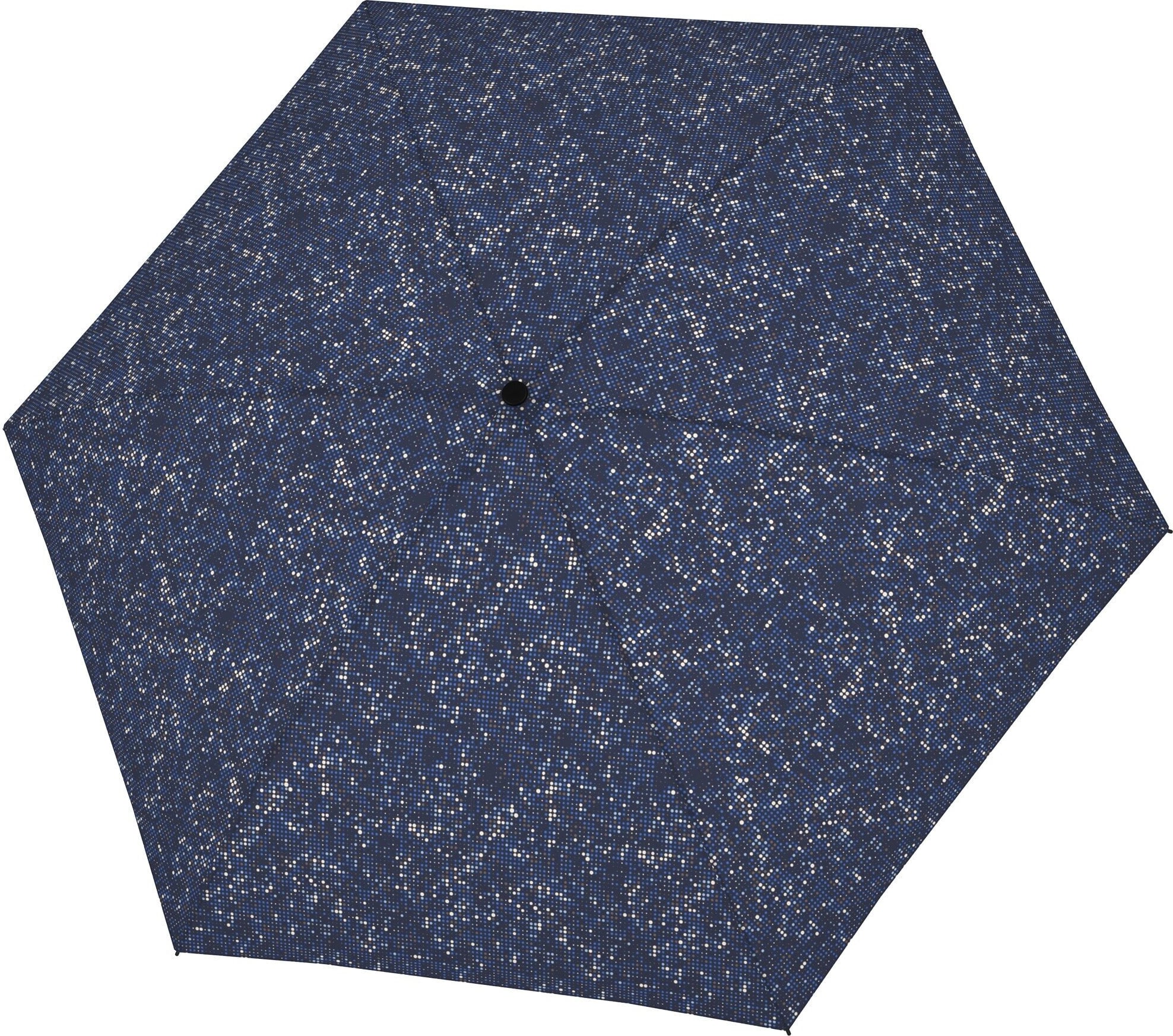 Havanna Regenschirm blau, bunte Punkte