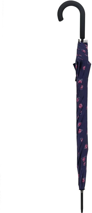 Hit Long Automatic Umbrella, dotted, navy blue