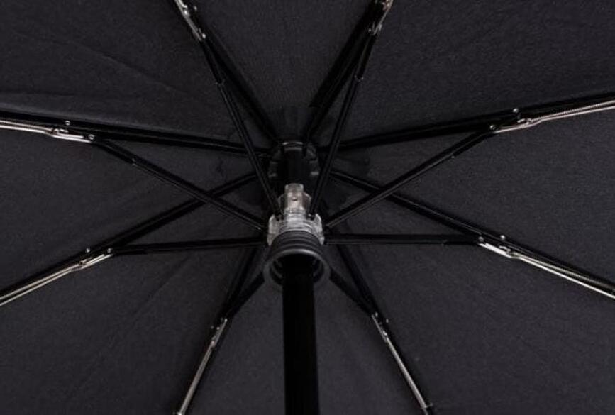 Knirps T.200 Parapluie à pois, bleu marine