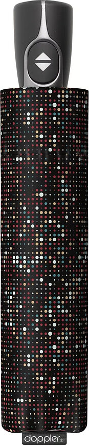 Magic Fiber Dežnik, moder, s pikami