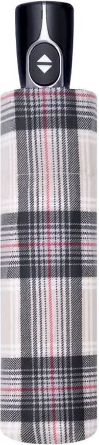 Magic Fiber Parapluie, à carreaux, gris